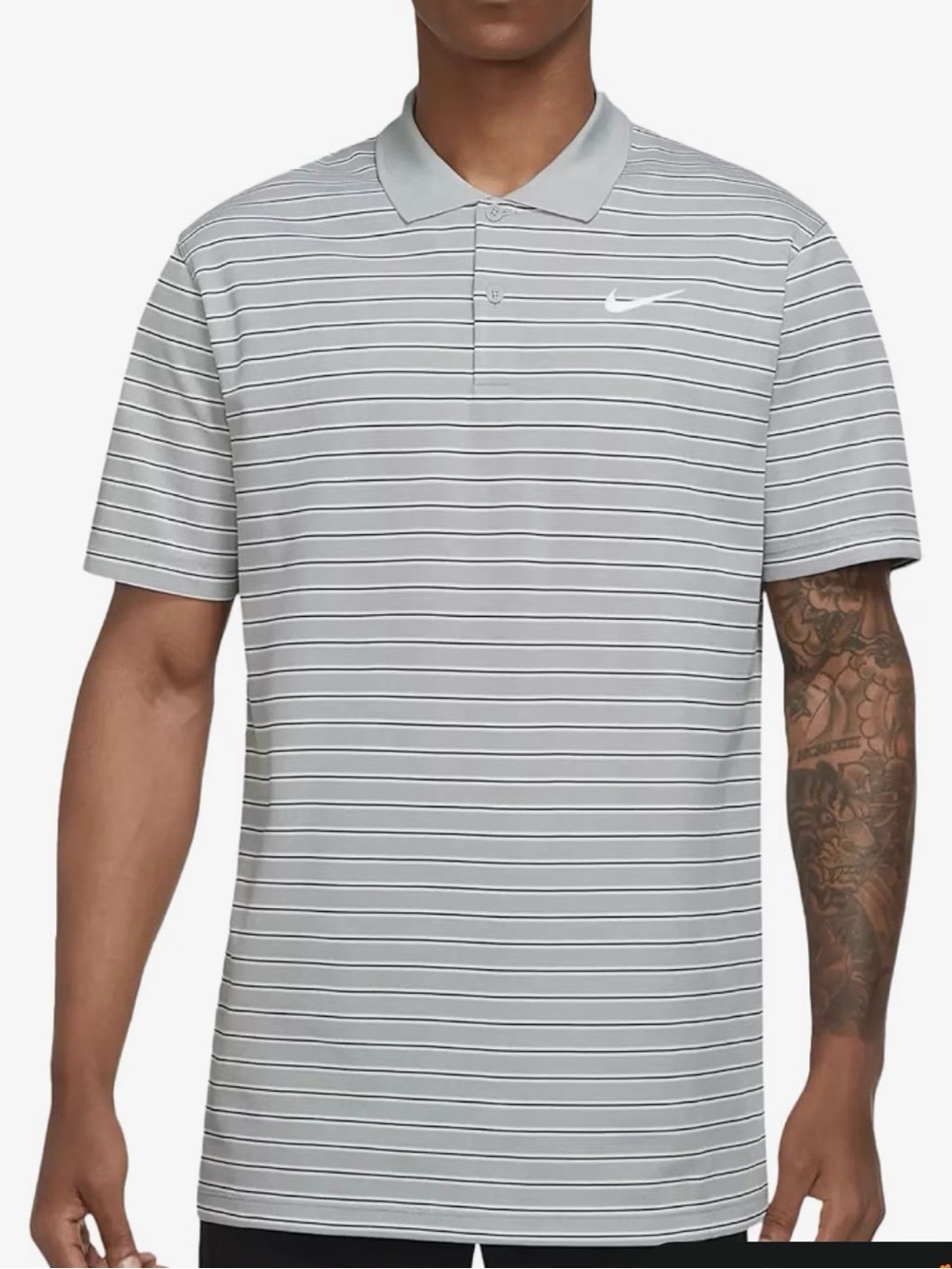 Nike Men's Dri-FIT Striped Golf Polo Shirt $25 EUC
